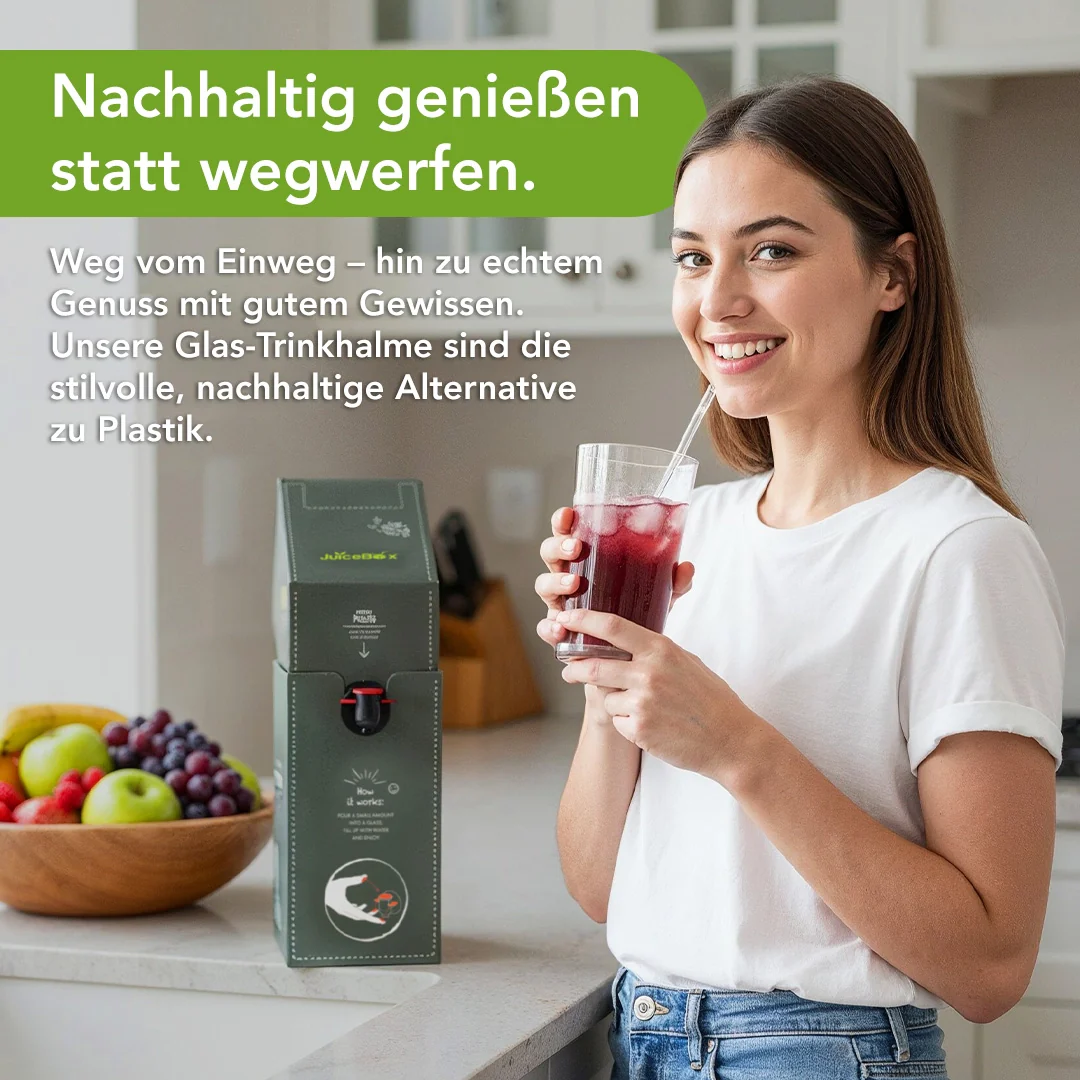 JuiceBox™ Glastrinkhalm Set 4+1 - Image 3