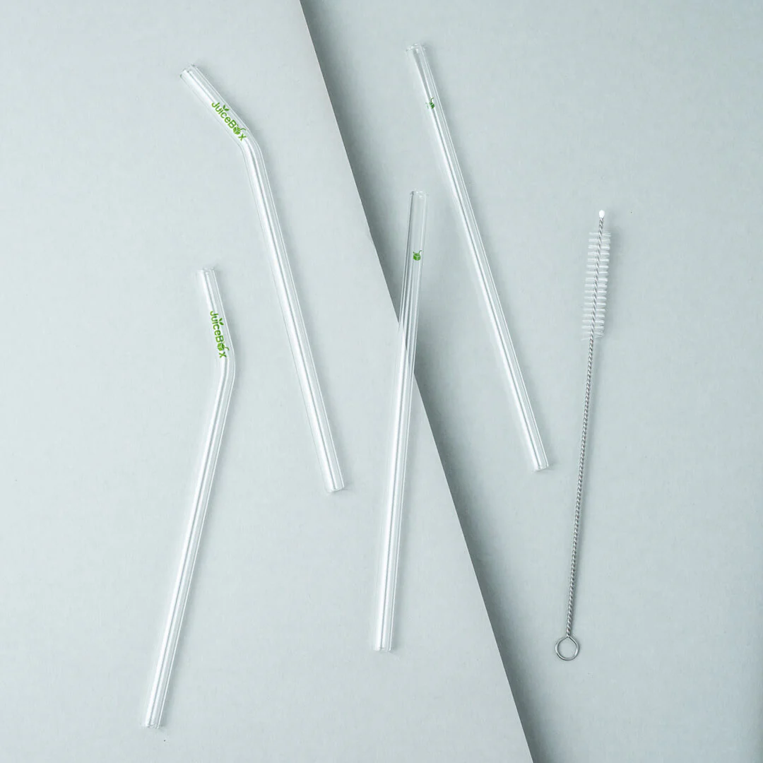 JuiceBox™ Glastrinkhalm Set 4+1 - Image 5