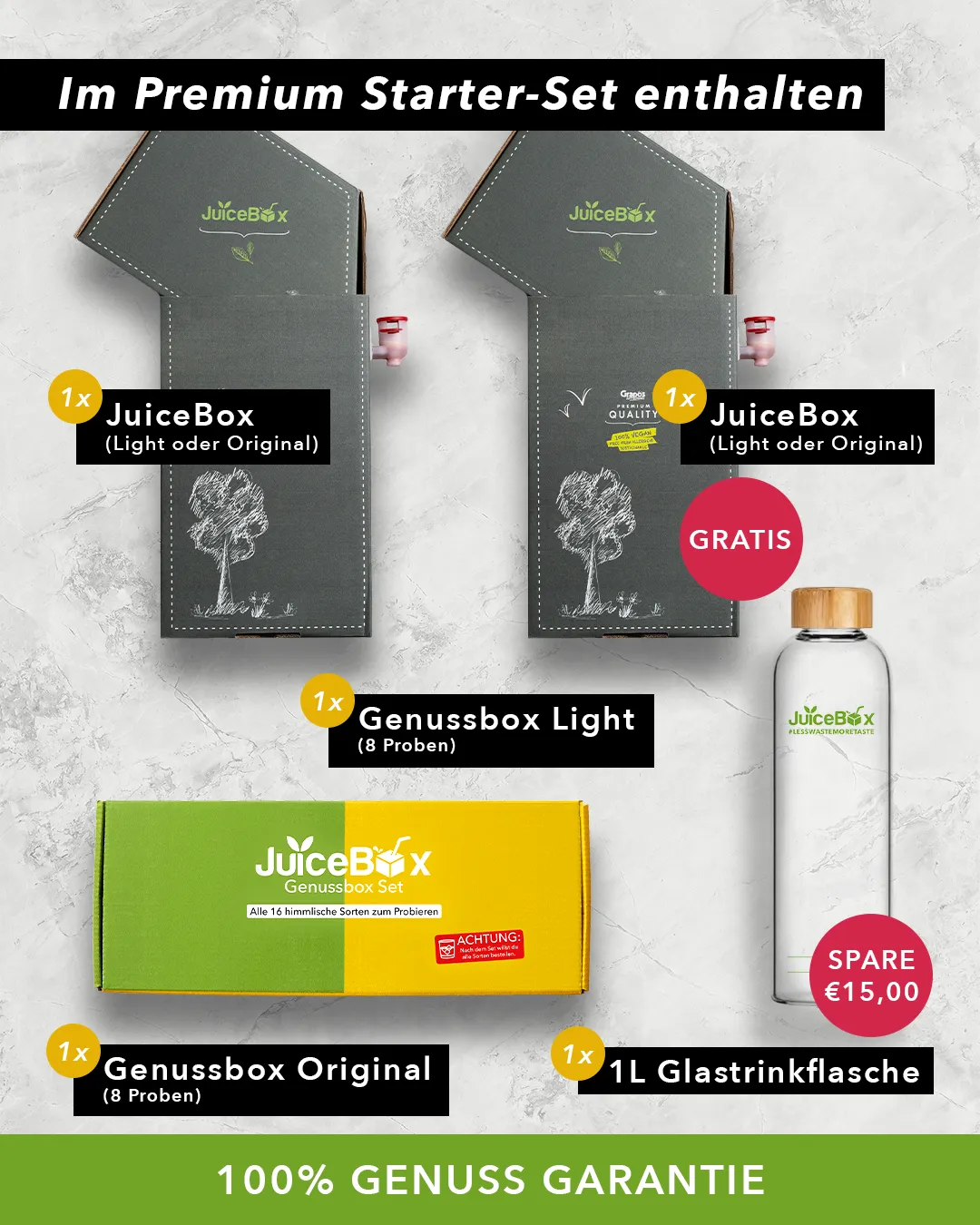 JuiceBox™ Premium Starter-Set