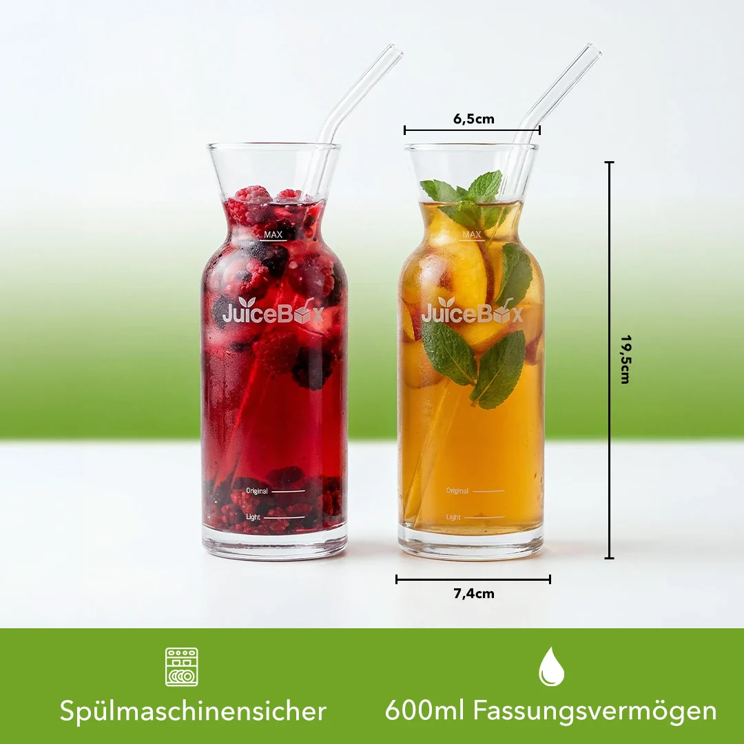 JuiceBox Glaskaraffen Set - 2x 600ml - Image 7